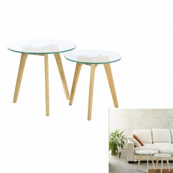 Set De 2 Table Gigogne Rond...