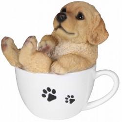 Golden retriever dans tasse...