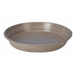 Soucoupe plastique taupe ø17