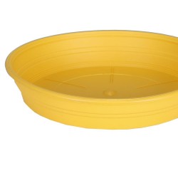 Soucoupe plastique jaune ø24