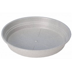 Soucoupe plastique stone ø40