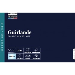 Guirlande Solaire Led Blanc...