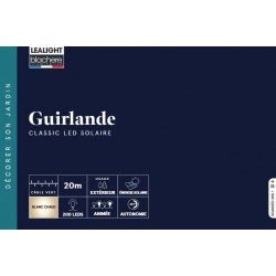 Guirlande Solaire Led Blanc...