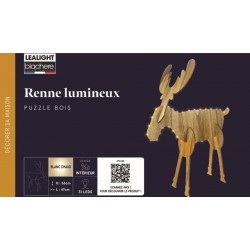 Puzzle En Bois 3D Renne Led...