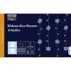 Rideau Deco Flocon & Bulles...