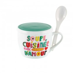 Bol À Soupe + Couvercle...