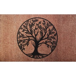 Tapis Dallas Arbre Beige En...