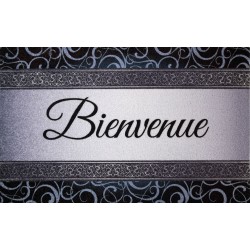 Tapis Dallas Bienvenue Gris...