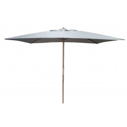 Parasol Droit Bois/Écru 3X2...