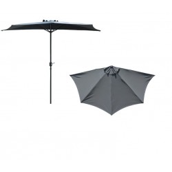 1/2 Parasol Droit Grey/Gris...
