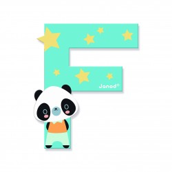 Lettre Pure F Multicolore -...