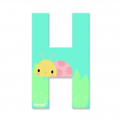 Lettre Pure H Multicolore -...