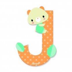 Lettre Pure J Multicolore -...