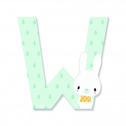 Lettre Pure W Multicolore -...