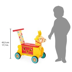 Porteur Lama Jaune/Rouge...