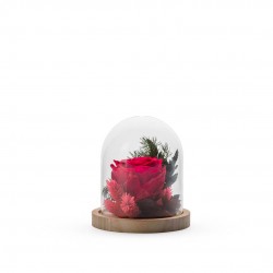 VERRINE Cloche feuillages +...