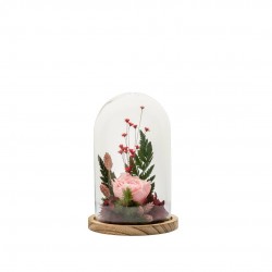 VERRINE Cloche feuillages +...