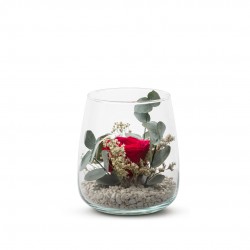VERRINE feuillages + Rose...