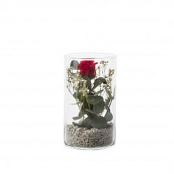 VERRINE feuillages + Rose...