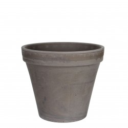 Pot Stan Rond Gris En Terre...