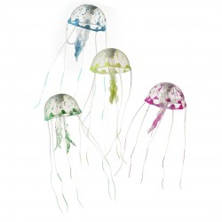DECOR MEDUSE S 6X6X18 AQUA...