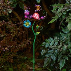 Balise solaire chenille métal