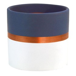 Cache-Pot Bicolo Bleu En...