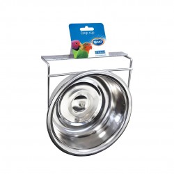 ECUELLE pour oiseaux inox +...