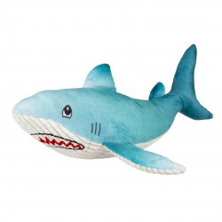 Peluche requin ocean 35x9 bleu