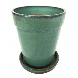 Pot conique avec soucoupe...