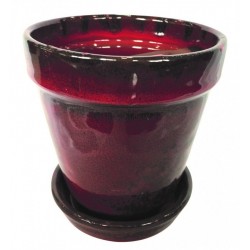 Pot conique avec soucoupe...