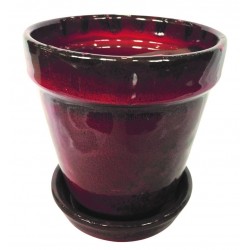 Pot conique avec soucoupe...