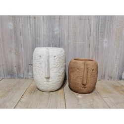 Pot rond avec visage VISTA...