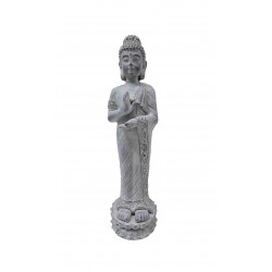 Bouddha debout Bleu gris