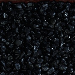 Galet de marbre roulé NERO...
