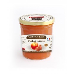 Confiture pêches/litchis 375G