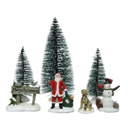 Figurine Pn/Bn/Chien/Sapin...