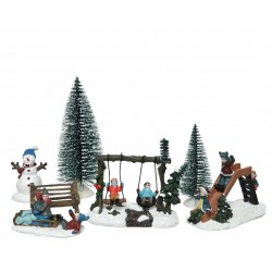 set 7 accessoire village...