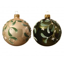 Boule Gui Vert/Perle En...