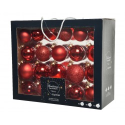 Boite De Boules Rouge Noël...