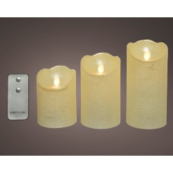 Bougie Led Oscillante Creme...