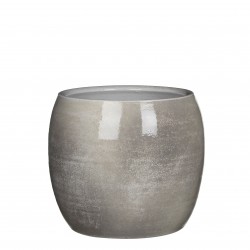 Cache-Pot Lester Rond Gris...