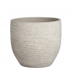 Cache-Pot Carrie Rond Gris...
