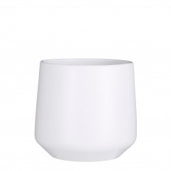 Cache-Pot Amber Rond Blanc...