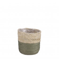 Panier Rachel Rond Vert En...