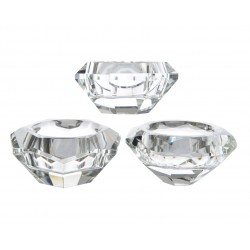 Photophore Diamant Clair En...