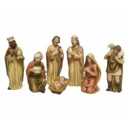 Set 7 Santons Naturel/Or...