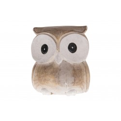 Hibou Gros Yeux Naturel En...