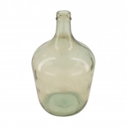 Vase Bouteille Bullée Beige...