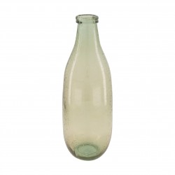 Vase Bouteille Bullée Beige...